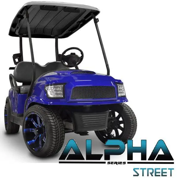 Club Car Precedent Alpha Street Front Cowl Kit In Blue (Years 2004-Up) Pn# 05-027Cs 1
