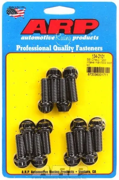 Arp Ar134-2101 Intake Manifold Bolt Kit With 12-Point Black Oxide Coating 1