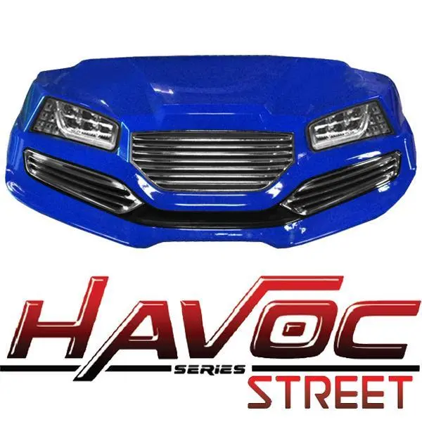 Yamaha G29/Drive Havoc Street Style Front Cowl Kit In Blue (Years 2007-2016) Pn# 05-047Cs 1