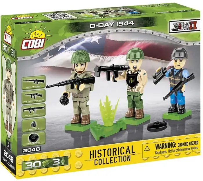 Cobi-2048 Cobi 30 Pcs Hc Wwii /2048/ Us Army D-Day 1944 1