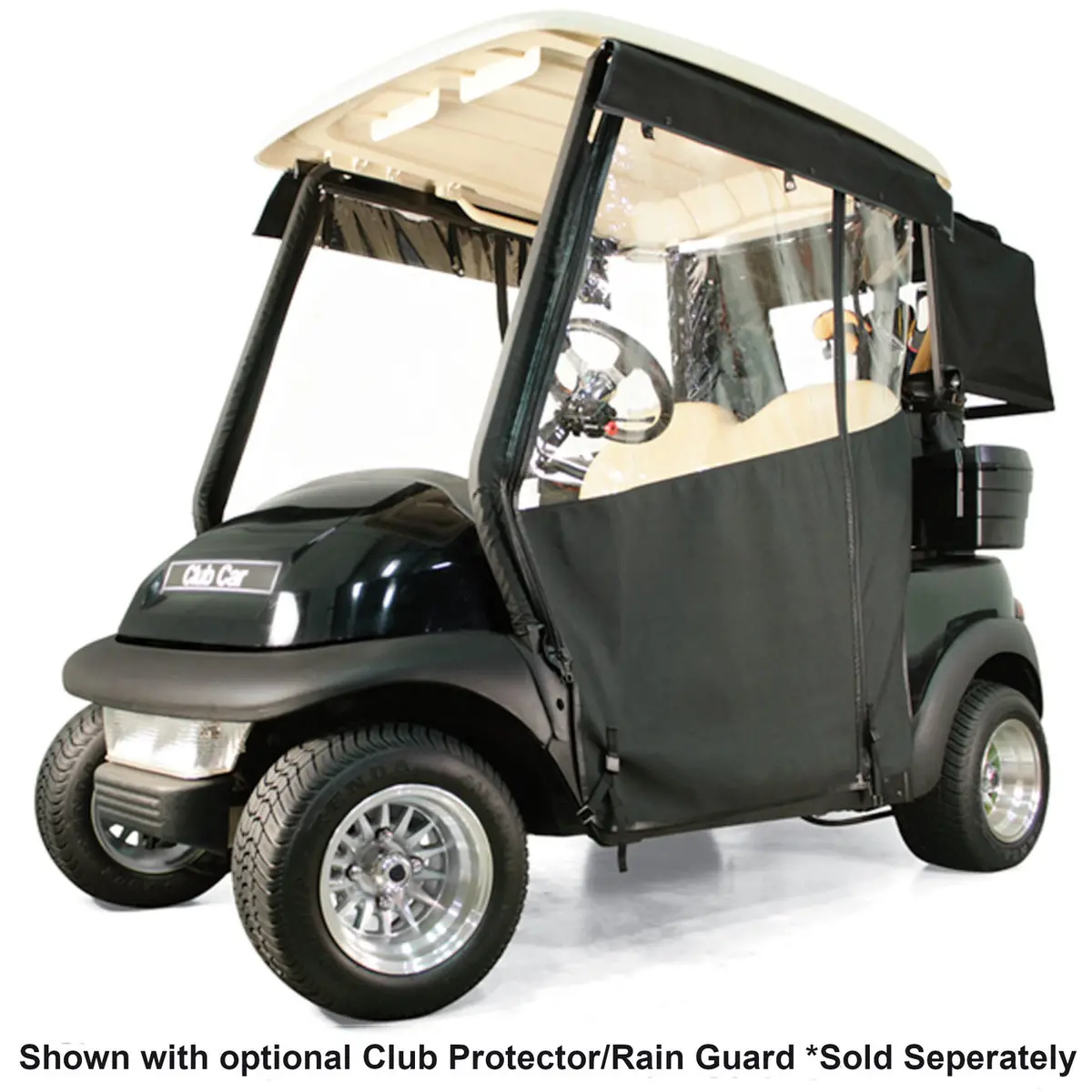 2017-Up Yamaha Drive2 - Red Dot Chameleon Black 2-Passenger Track Style Soft Enclosure 1