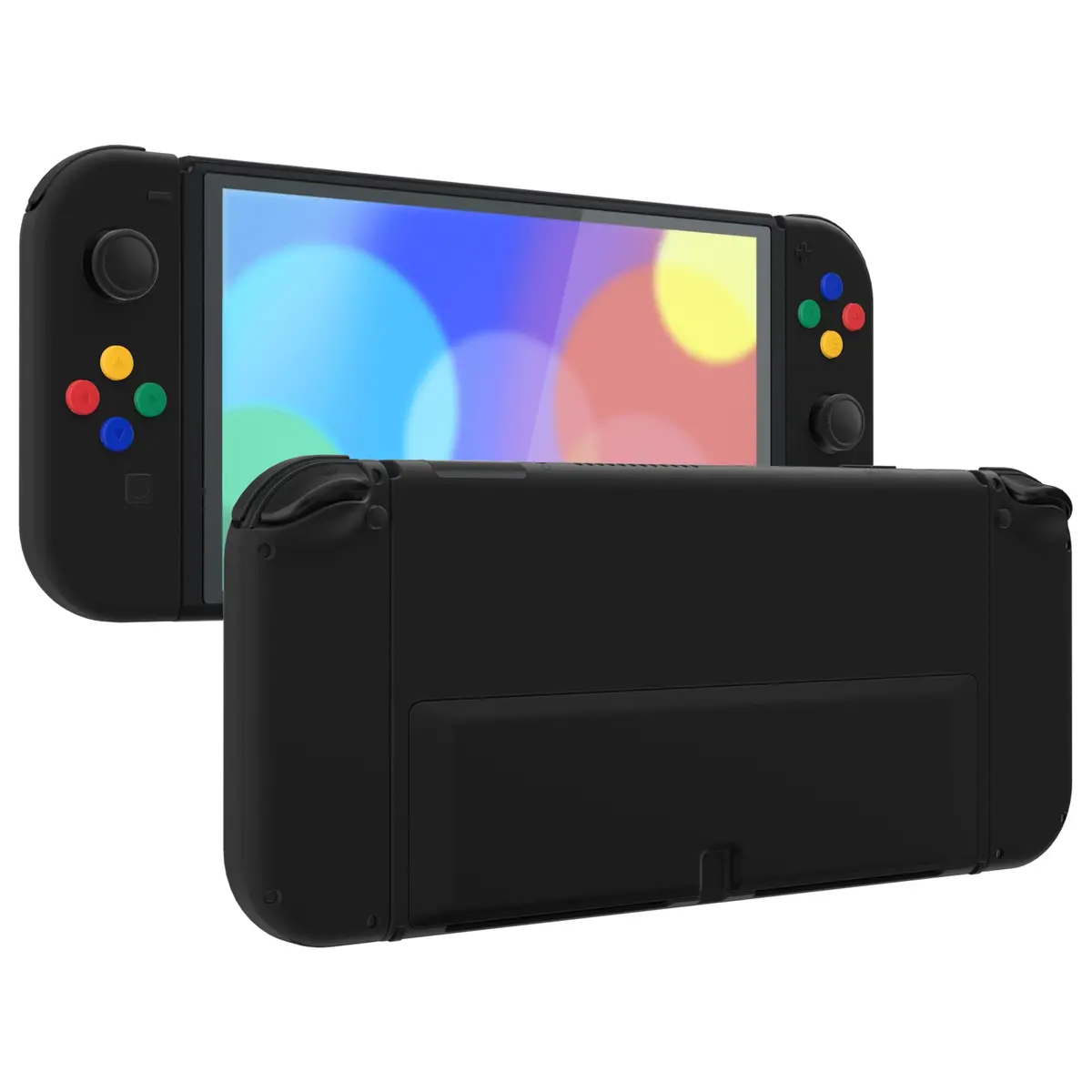 Extremerate Custom Replacement Full Set Shell With Buttons For Nintendo Switch Oled - Black 1