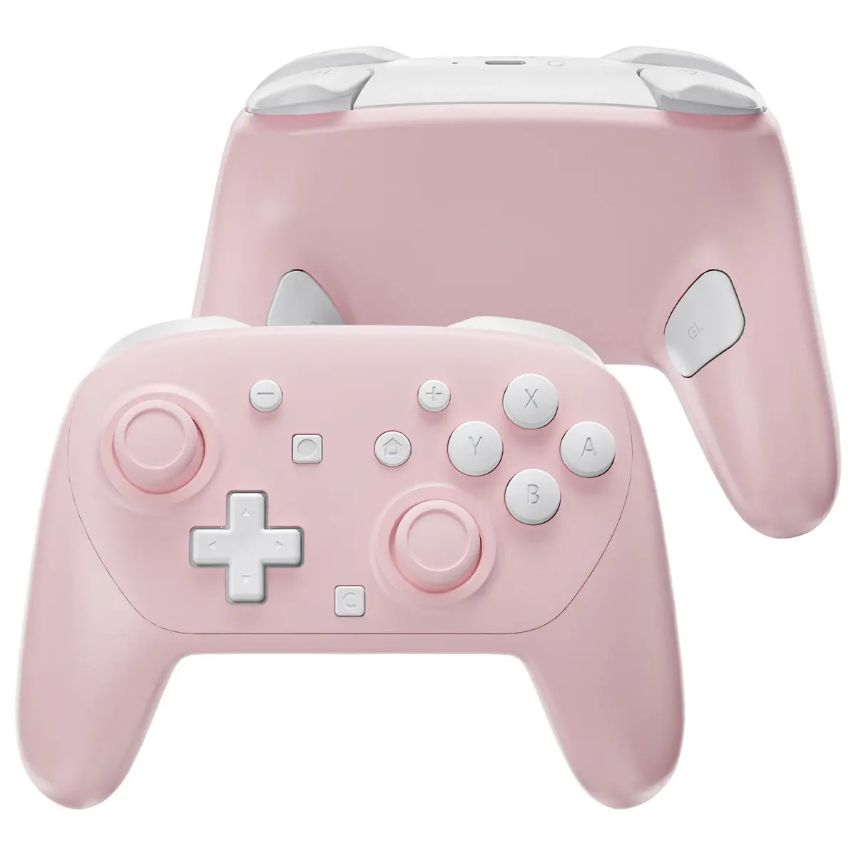 Extremerate Diy Replacement Full Set Shells With Buttons For Nintendo Switch 2 Pro Controller - Cherry Blossoms Pink 1