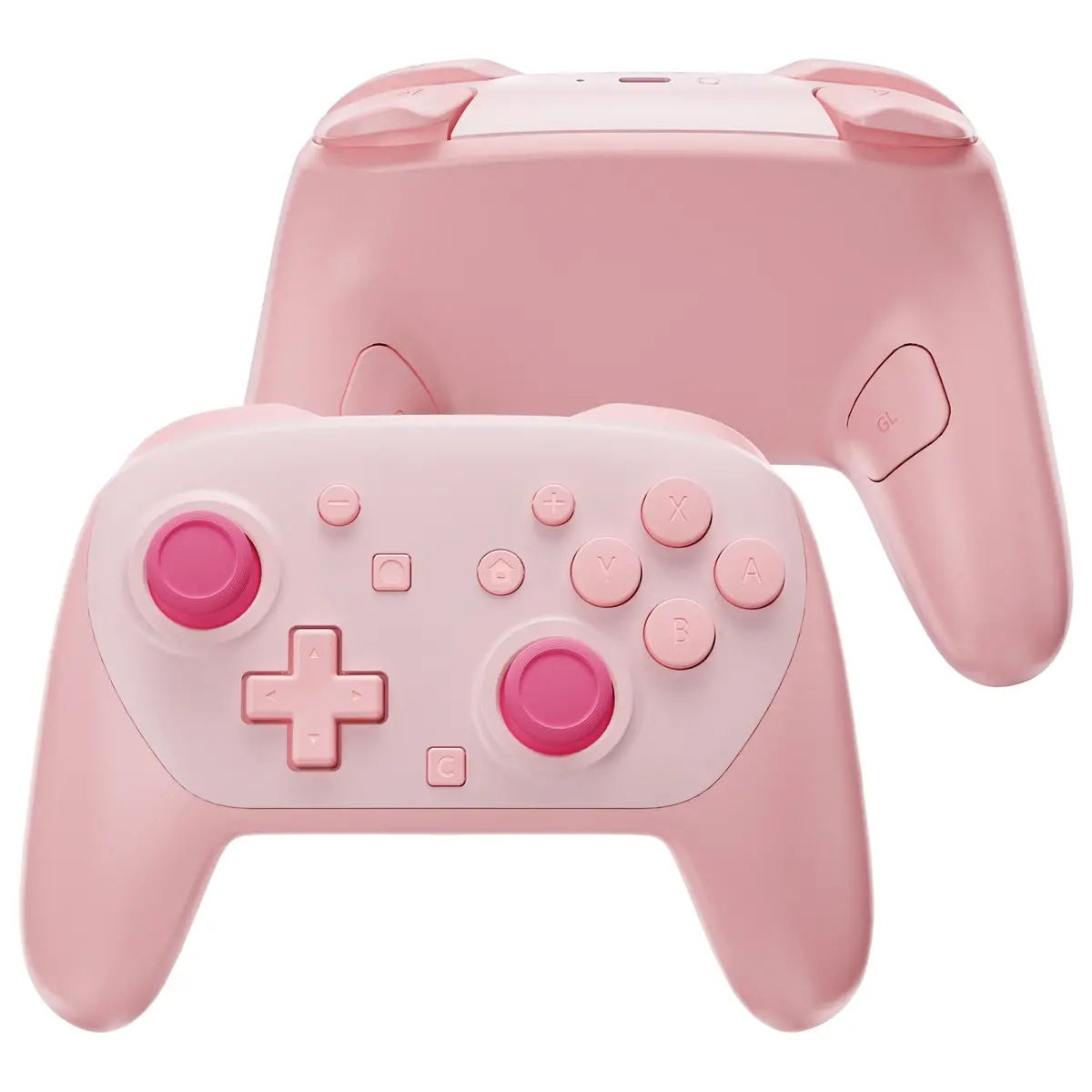 Extremerate Diy Replacement Full Set Shells With Buttons For Nintendo Switch 2 Pro Controller - Puffy Pink 1