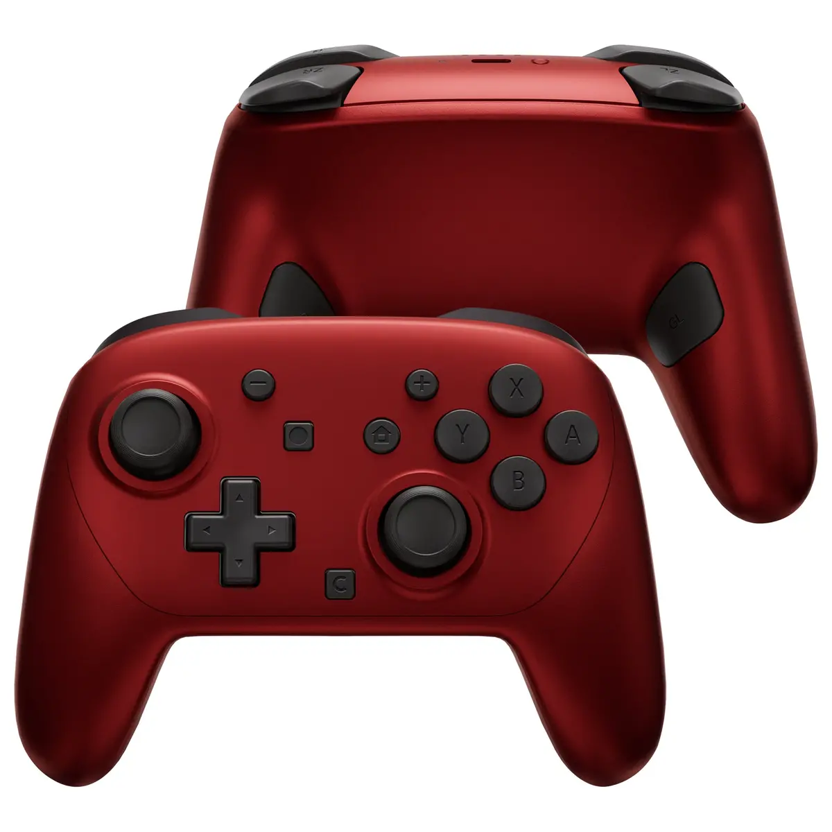 Extremerate Diy Replacement Full Set Shells With Buttons For Nintendo Switch 2 Pro Controller - Scarlet Red 1