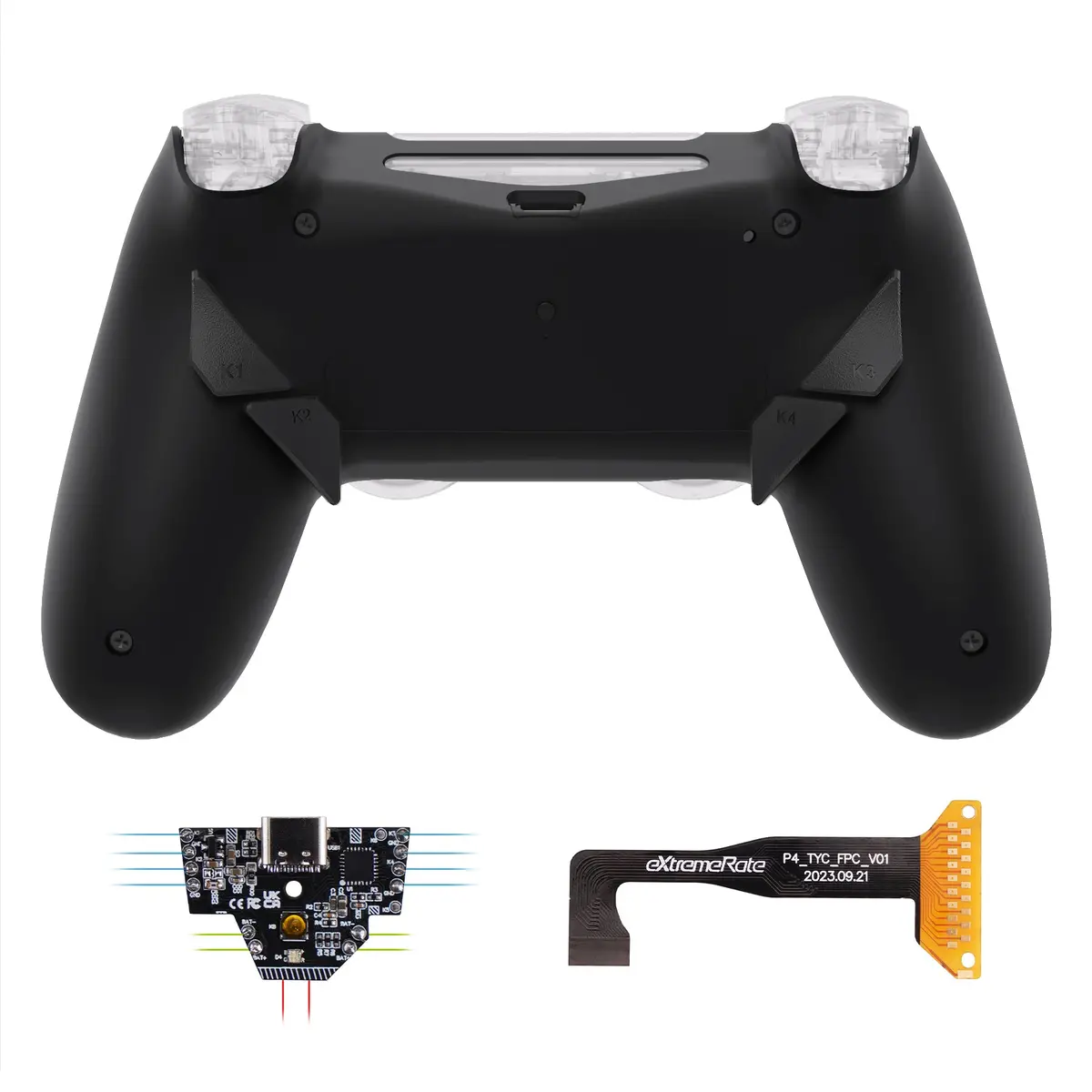 Extremerate Dawn Type-C Version Remap Kit For Ps4 Slim Pro Controller Jdm-040/050/055 - Black 1