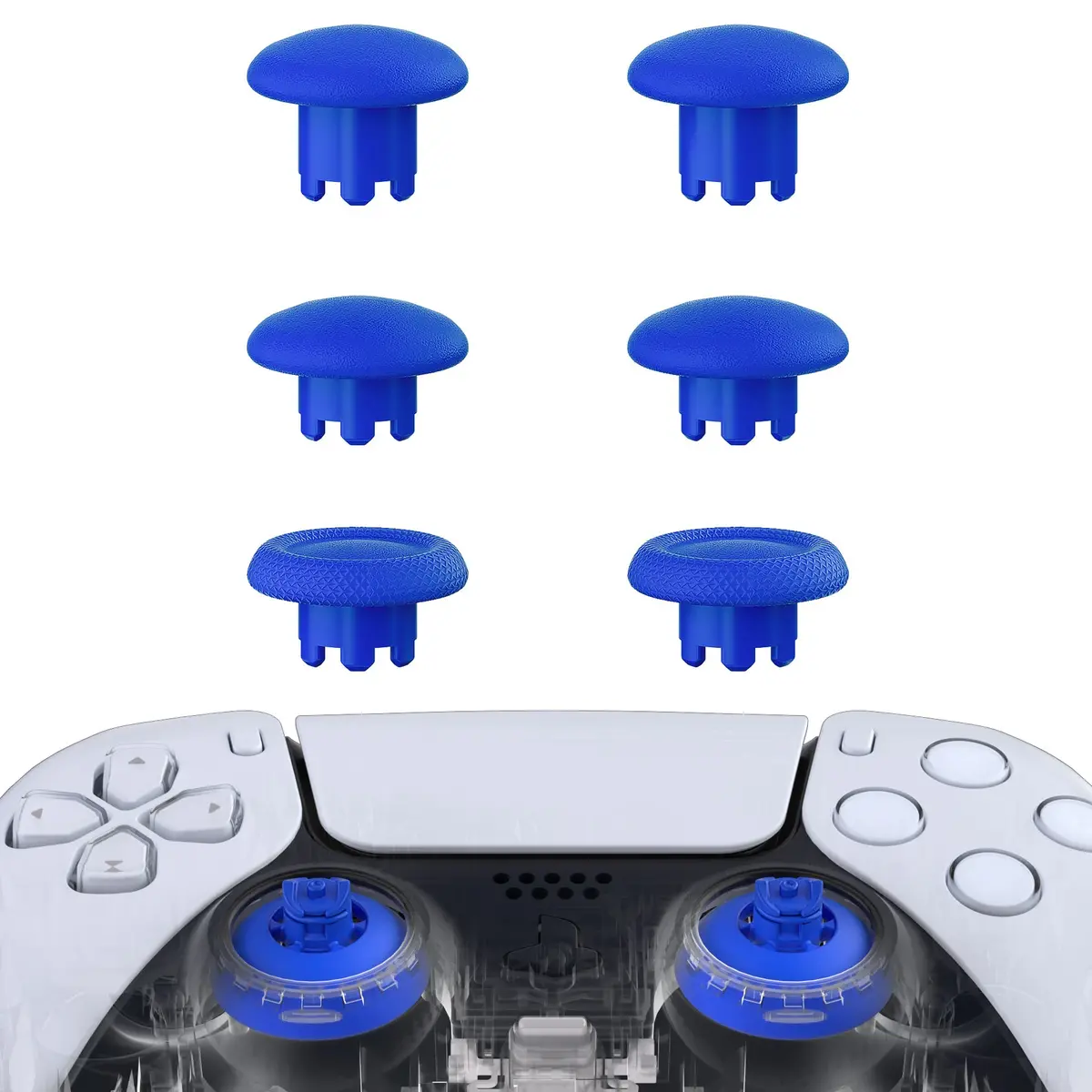 Extremerate Edge Sticks Replacement Interchangeable Thumbsticks For Ps5 & Ps4 All Model Controllers - Blue 1