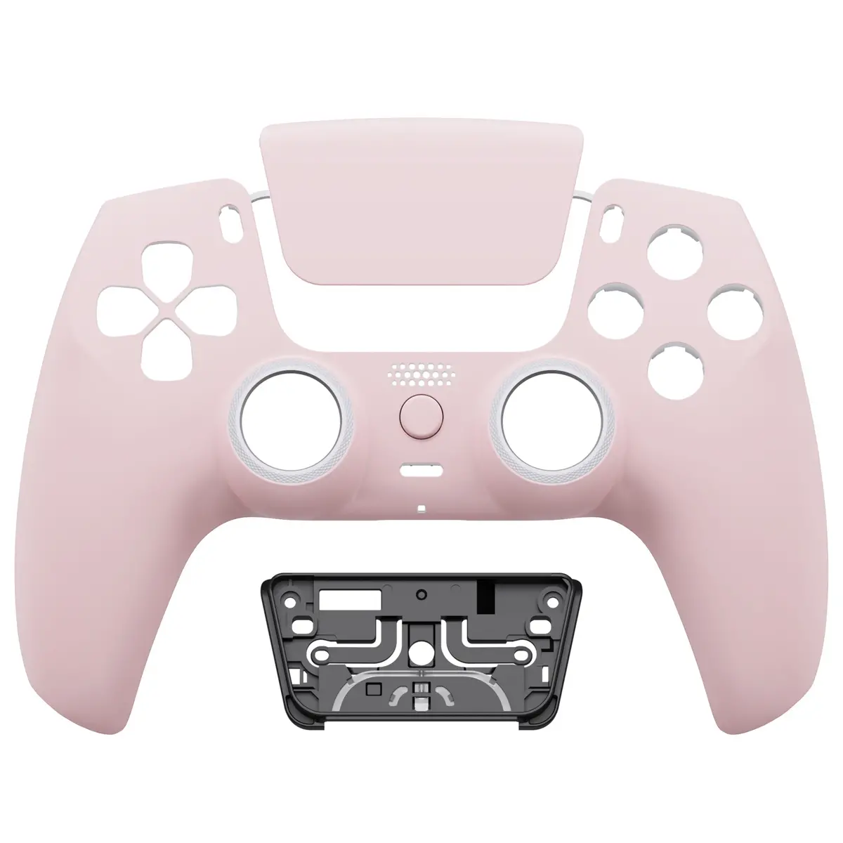 Extremerate Luna Redesigned Replacement Front Shell With Touchpad Compatible With Ps5 Controller Bdm-010/020/030/040/050/060 - Cherry Blossoms Pink 1