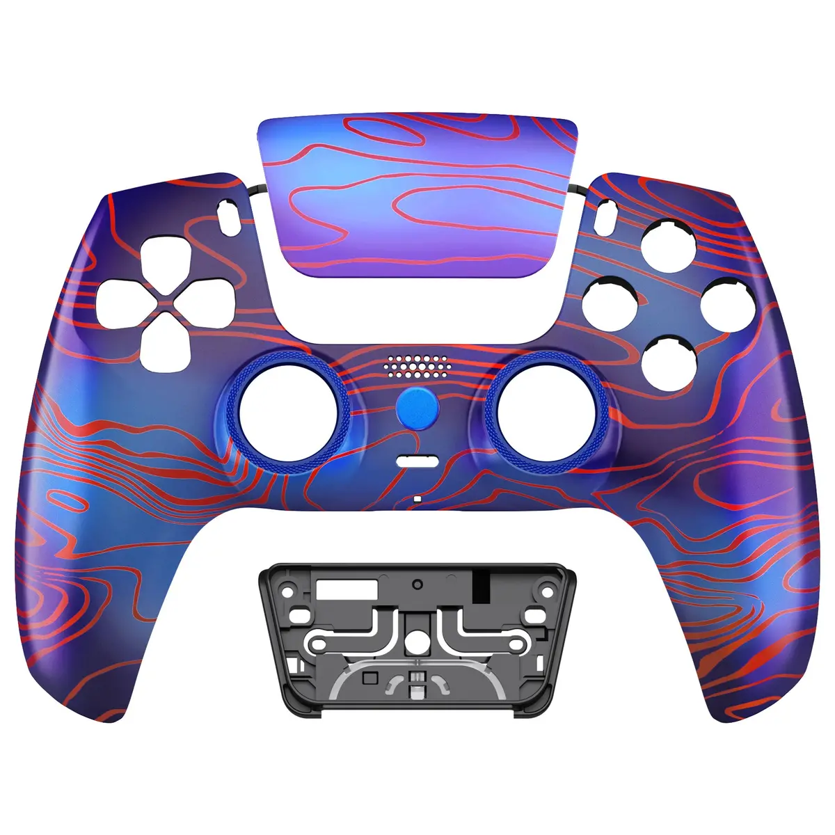 Extremerate Luna Redesigned Replacement Front Shell With Touchpad Compatible With Ps5 Controller Bdm-010/020/030/040/050 - Damascuscamo 1
