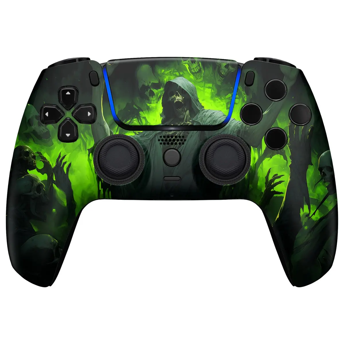 Extremerate Luna Redesigned Replacement Front Shell With Touchpad Compatible With Ps5 Controller Bdm-010/020/030/040/050 - Dark Carnival 2