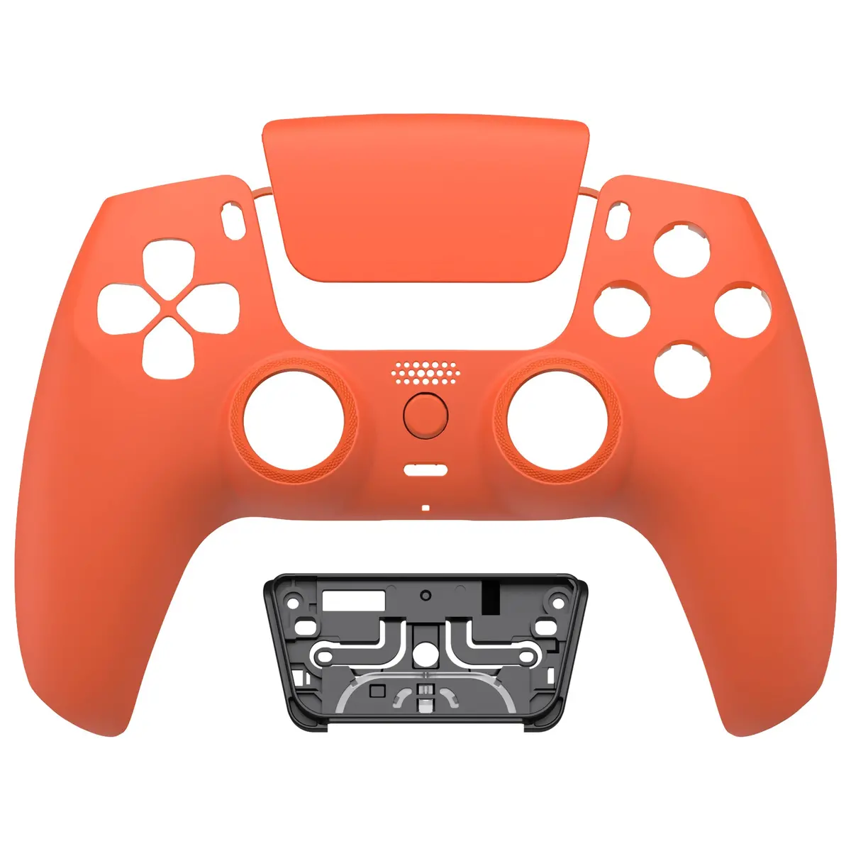 Extremerate Luna Redesigned Replacement Front Shell With Touchpad Compatible With Ps5 Controller Bdm-010/020/030/040/050 - Orange 1