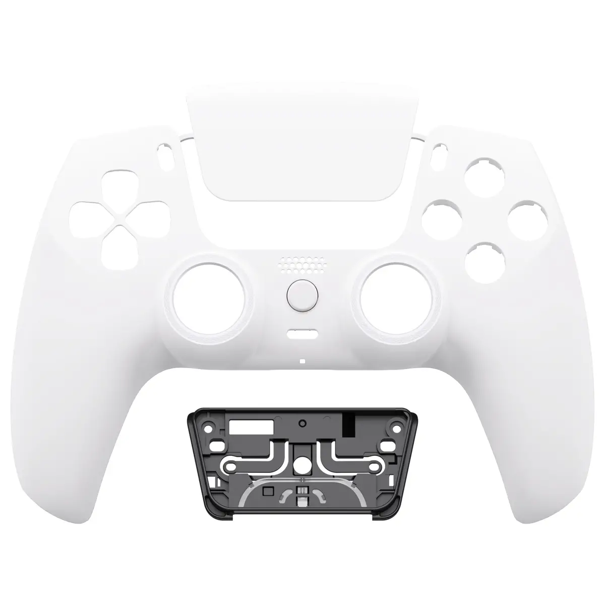 Extremerate Luna Redesigned Replacement Front Shell With Touchpad Compatible With Ps5 Controller Bdm-010/020/030/040/050 - White 1