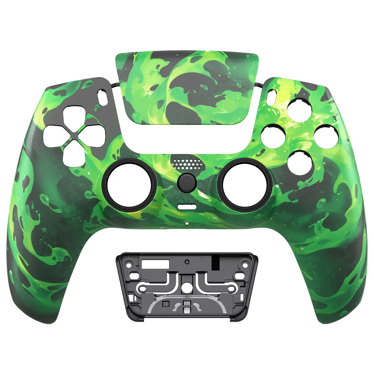 Extremerate Luna Redesigned Replacement Front Shell With Touchpad Compatible With Ps5 Controller Bdm-010/020/030/040/050/060 - Corrosion Magic 1