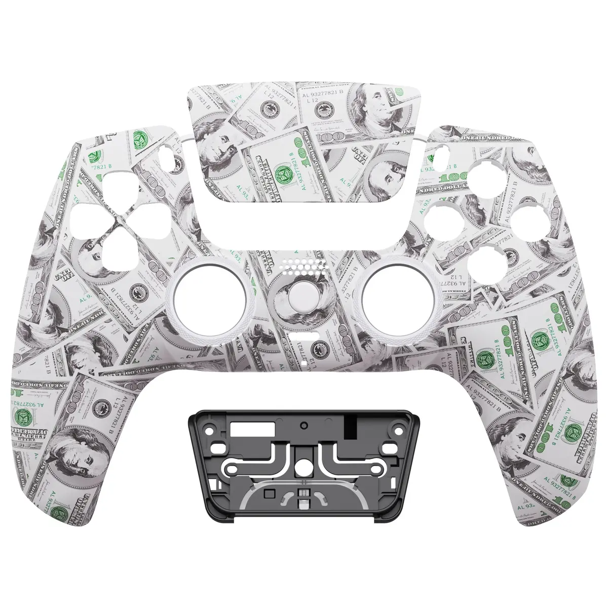 Extremerate Luna Redesigned Replacement Front Shell With Touchpad Compatible With Ps5 Controller Bdm-010/020/030/040/050 - The $100 Cash Money 1