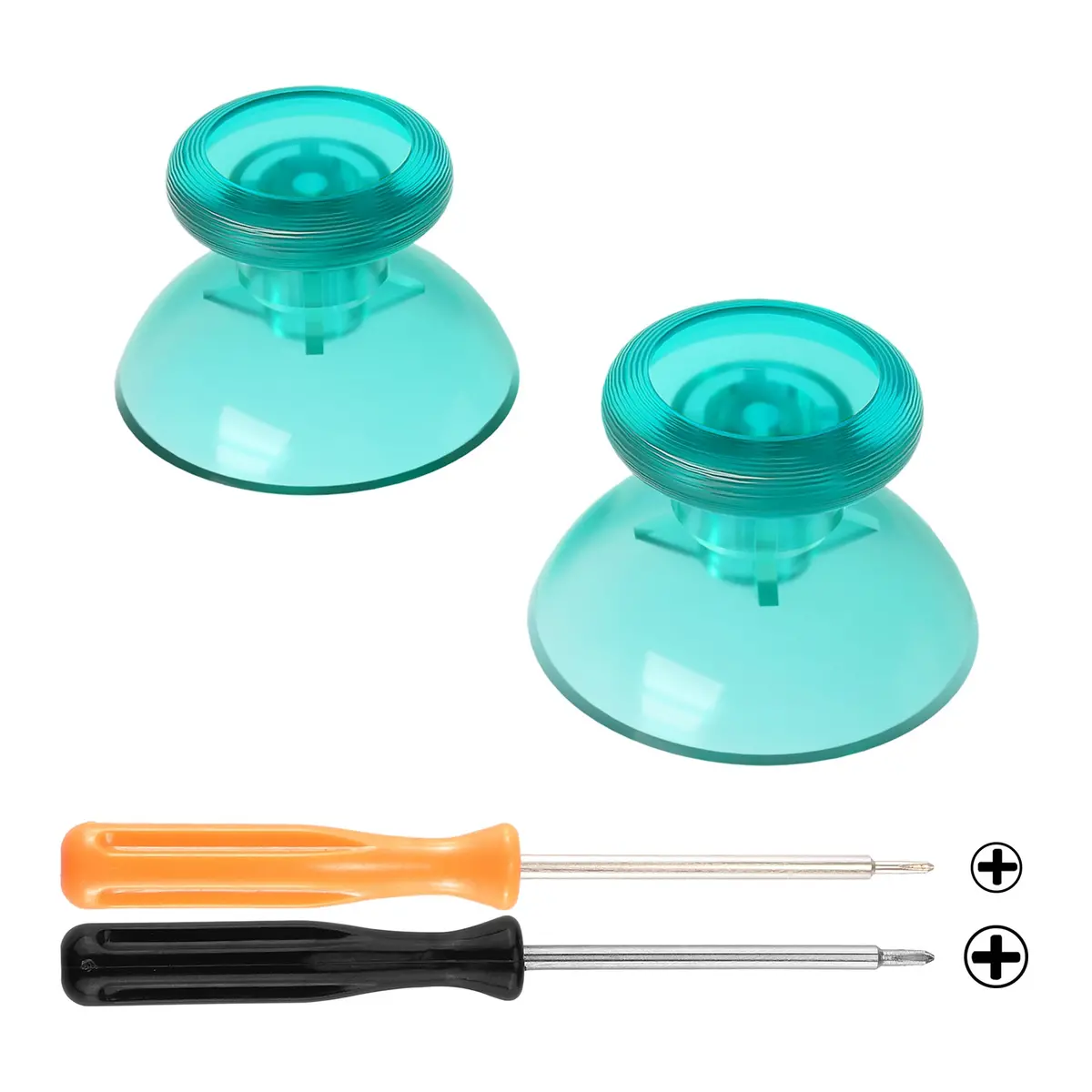 Extremerate Replacement 3D Joystick Thumbsticks For Nintendo Switch Pro Controller - Emerald Green 1