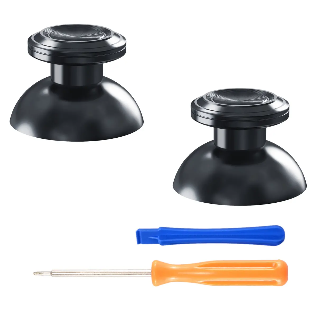 Extremerate Replacement Aluminum Metal Thumbsticks Compatible With Ps5 & Ps4 Controller - Dark Gray 1