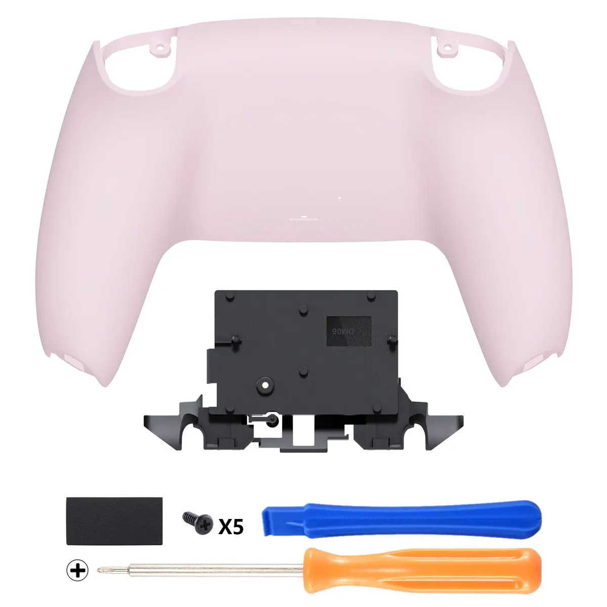 Extremerate Replacement Back Housing Bottom Shell For Ps5 Controller Bdm-010/020/030/040/050/060 - Cherry Blossoms Pink 1