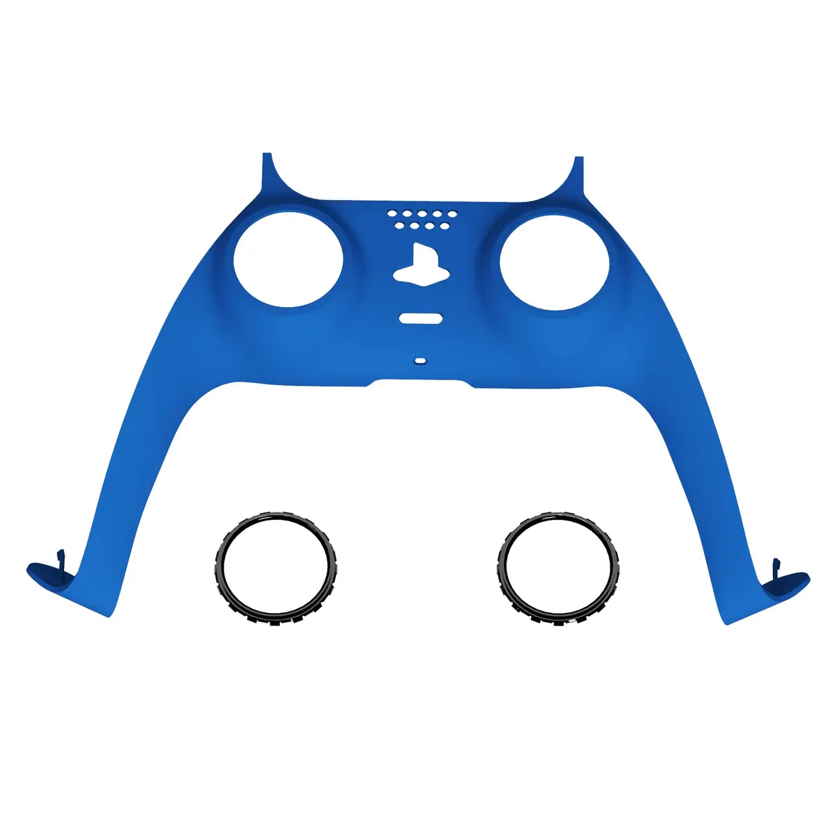 Extremerate Replacement Decorative Trim Shell With Accent Rings Compatible With Ps5 Controller Bdm-010/020/030/040/050 - Blue 1