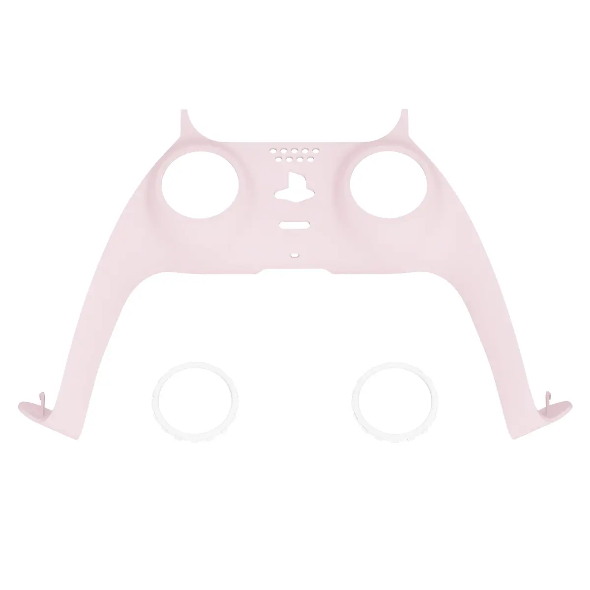 Extremerate Replacement Decorative Trim Shell With Accent Rings Compatible With Ps5 Controller Bdm-010/020/030/040/050 - Cherry Blossoms Pink 1