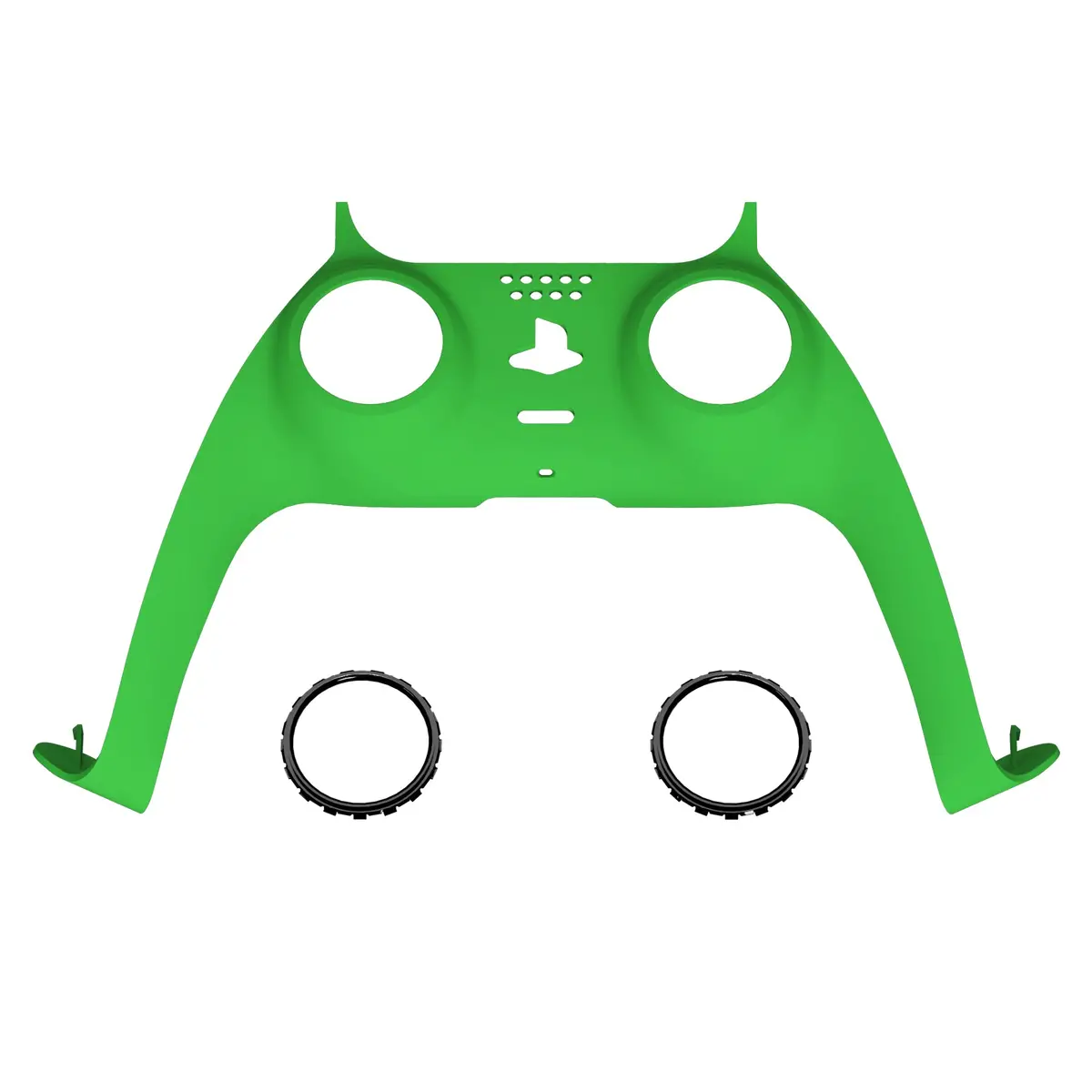 Extremerate Replacement Decorative Trim Shell With Accent Rings Compatible With Ps5 Controller Bdm-010/020/030/040/050 - Green 1