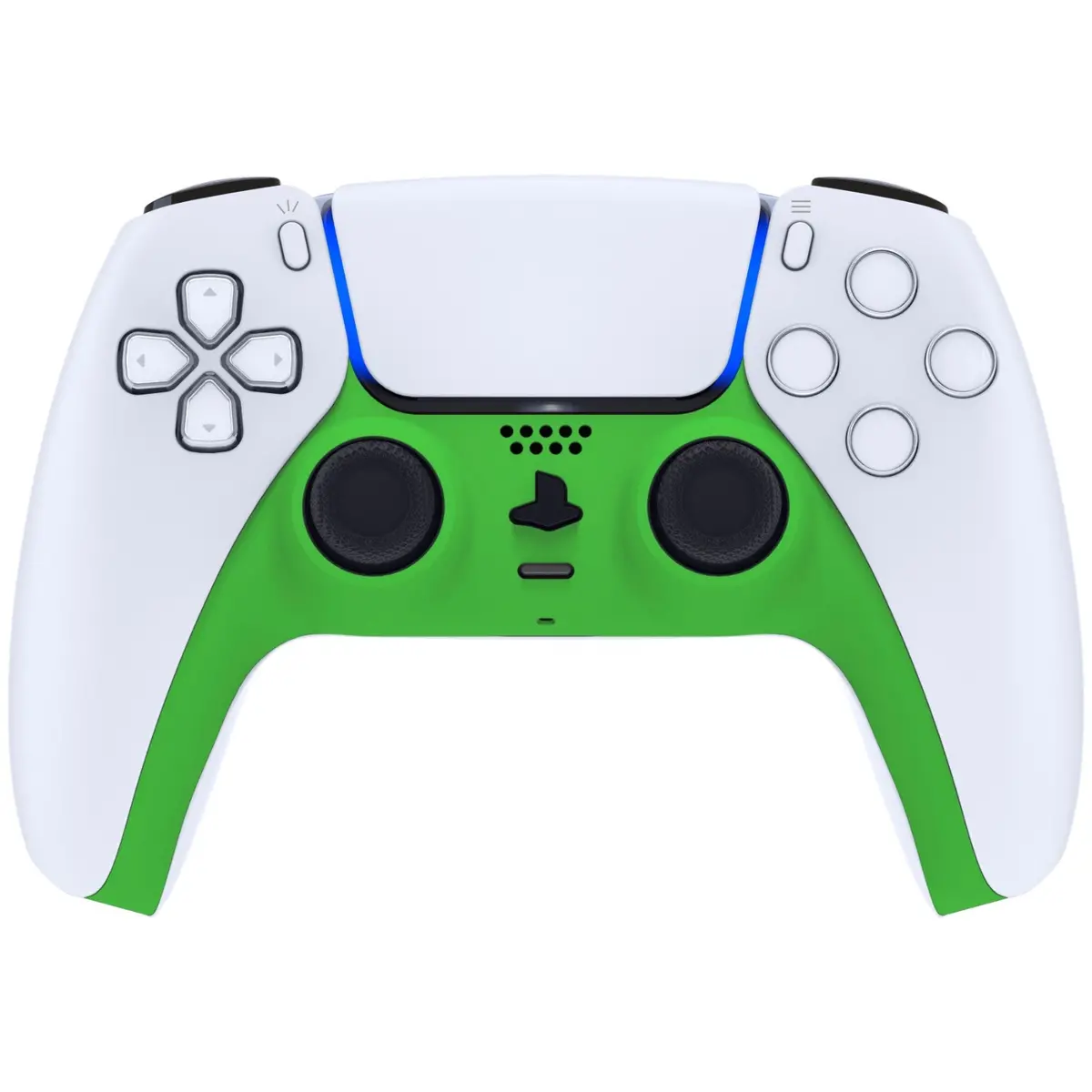 Extremerate Replacement Decorative Trim Shell With Accent Rings Compatible With Ps5 Controller Bdm-010/020/030/040/050 - Green 2