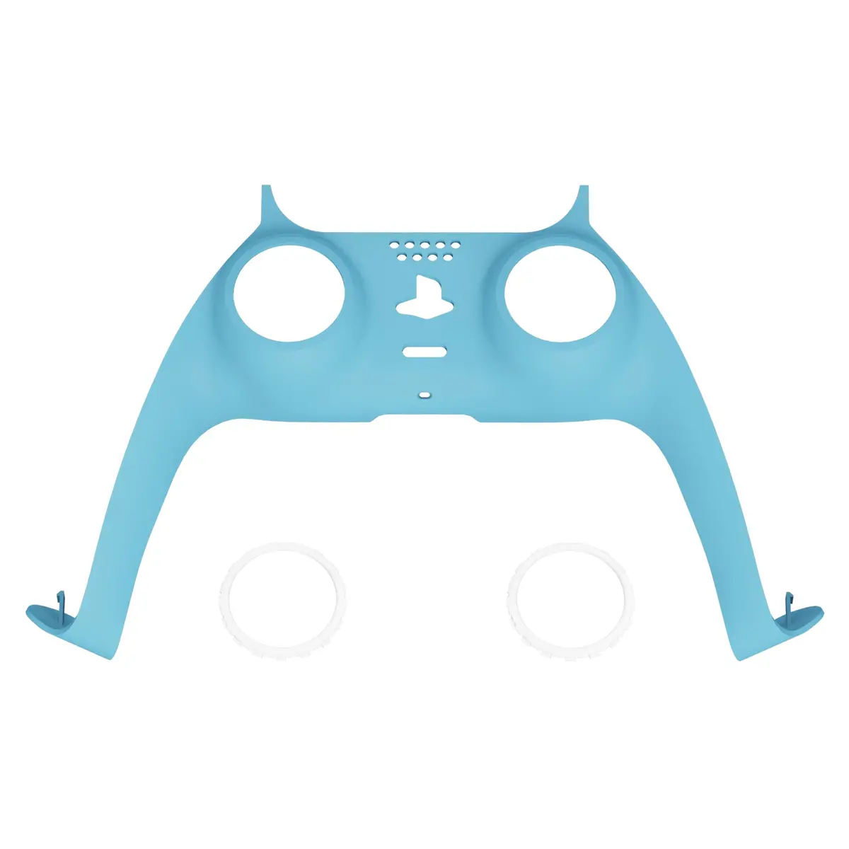 Extremerate Replacement Decorative Trim Shell With Accent Rings Compatible With Ps5 Controller Bdm-010/020/030/040/050 - Heaven Blue 1
