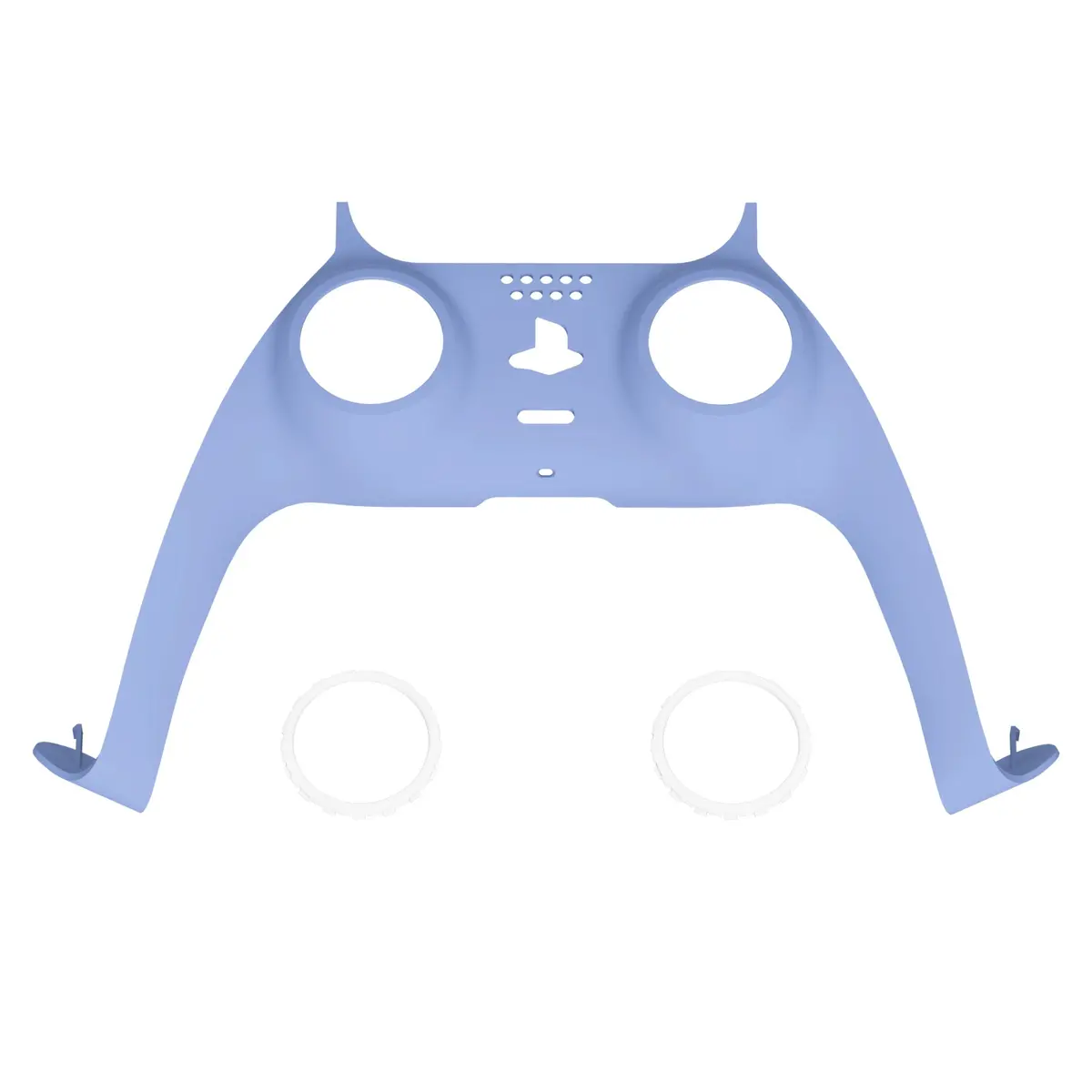 Extremerate Replacement Decorative Trim Shell With Accent Rings Compatible With Ps5 Controller Bdm-010/020/030/040/050 - Light Violet 1
