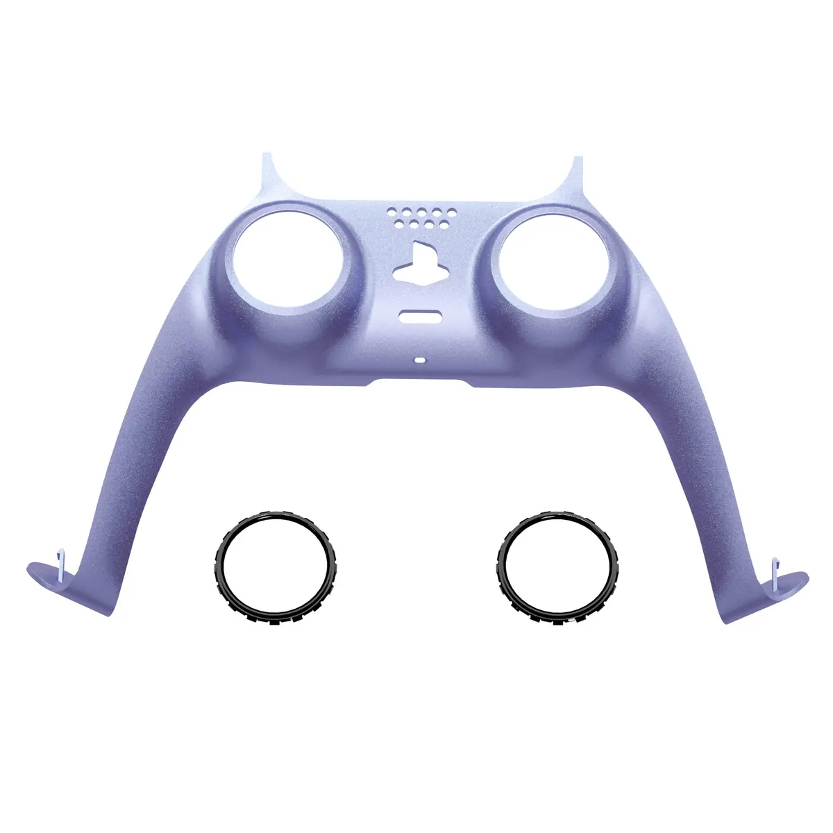 Extremerate Replacement Decorative Trim Shell With Accent Rings Compatible With Ps5 Controller Bdm-010/020/030/040/050 - Metallic Snowstorm Mauve 1