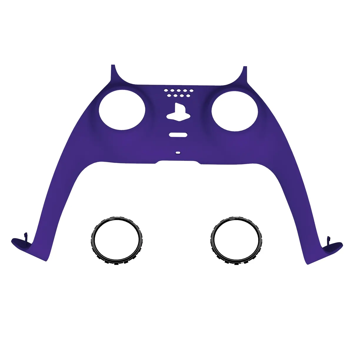 Extremerate Replacement Decorative Trim Shell With Accent Rings Compatible With Ps5 Controller Bdm-010/020/030/040/050 - Purple 1