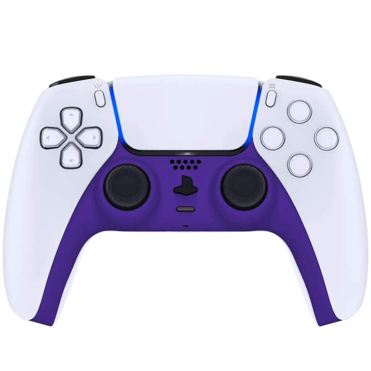 Extremerate Replacement Decorative Trim Shell With Accent Rings Compatible With Ps5 Controller Bdm-010/020/030/040/050 - Purple 2
