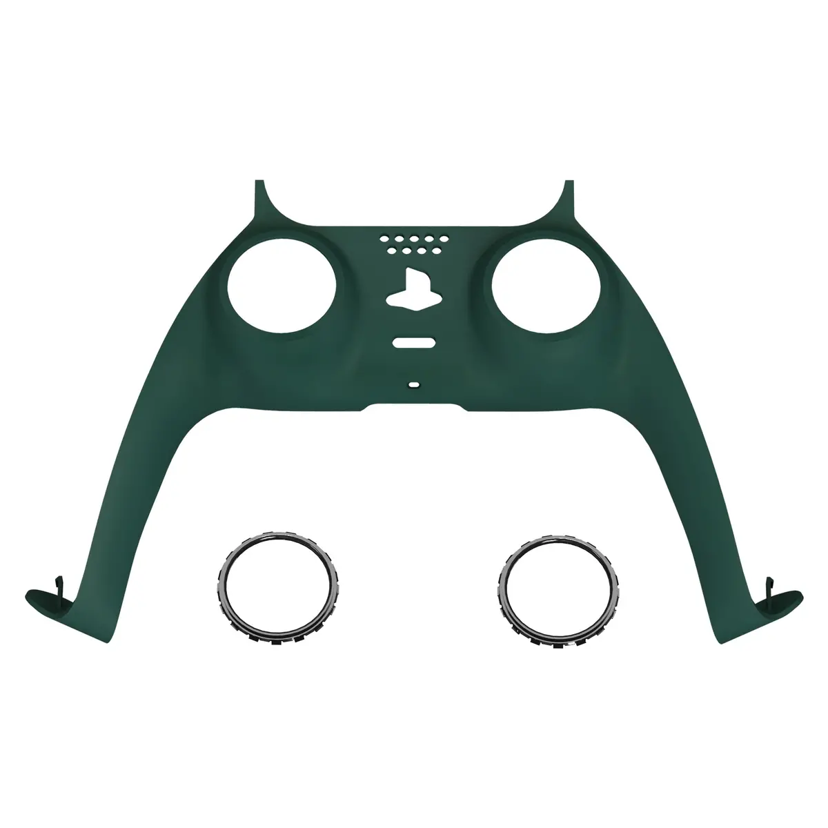 Extremerate Replacement Decorative Trim Shell With Accent Rings Compatible With Ps5 Controller Bdm-010/020/030/040/050 - Racing Green 1