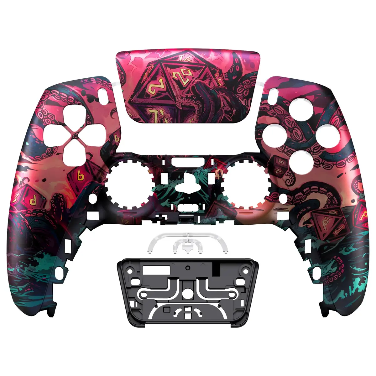 Extremerate Replacement Front Housing Shell With Touchpad Compatible With Ps5 Controller Bdm-010/020/030/040/050 - Treasure Of Abyss 1