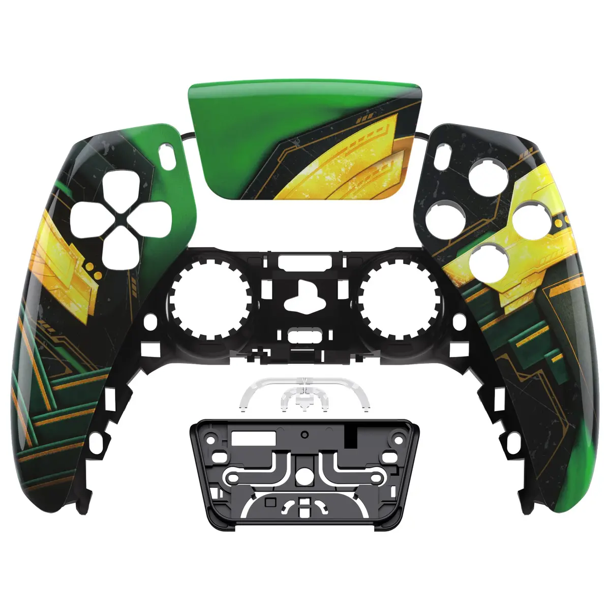 Extremerate Replacement Front Housing Shell With Touchpad Compatible With Ps5 Controller Bdm-010/020/030/040/050 - Armor Of Ragnarok 1