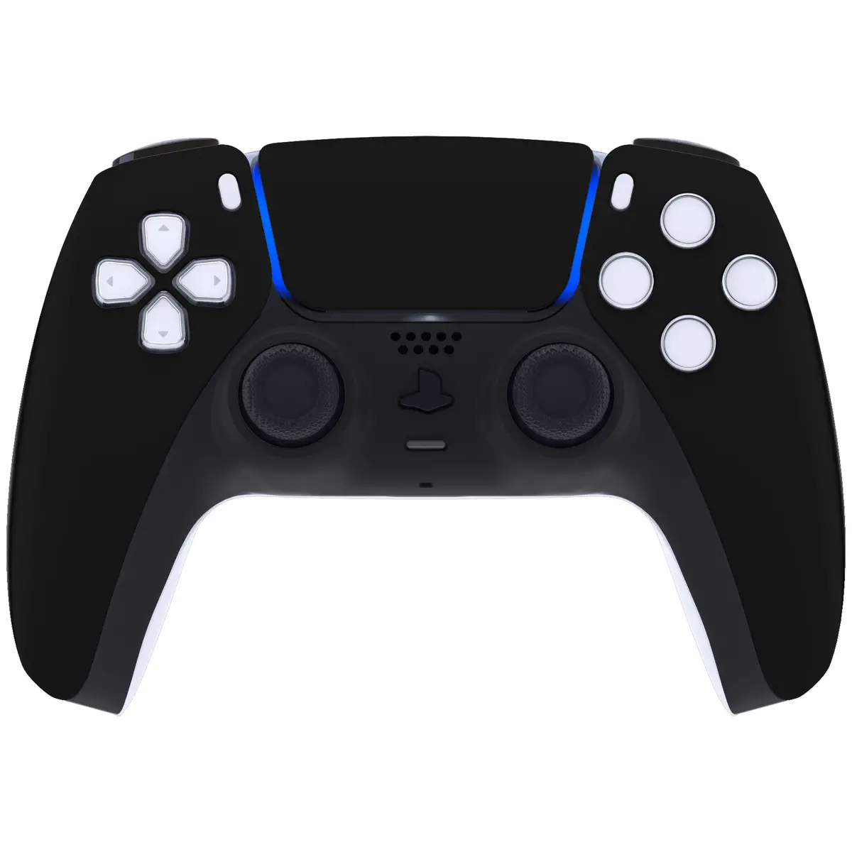 Extremerate Replacement Front Housing Shell With Touchpad Compatible With Ps5 Controller Bdm-010/020/030/040/050/060 - Black 2