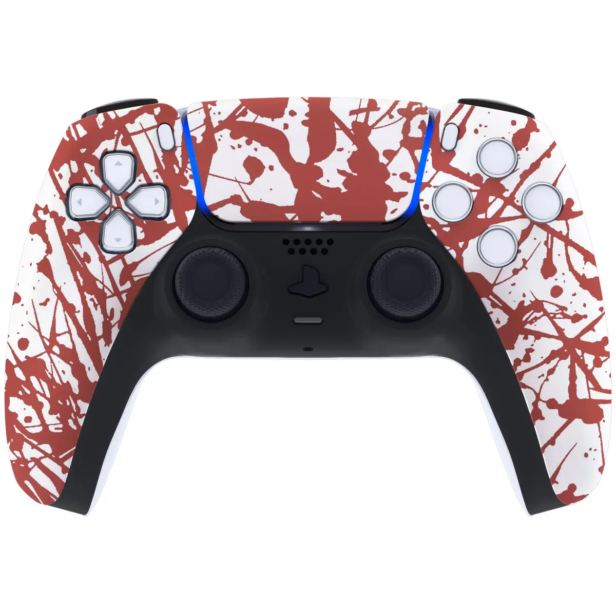 Extremerate Replacement Front Housing Shell With Touchpad Compatible With Ps5 Controller Bdm-010/020/030/040/050 - Blood 2