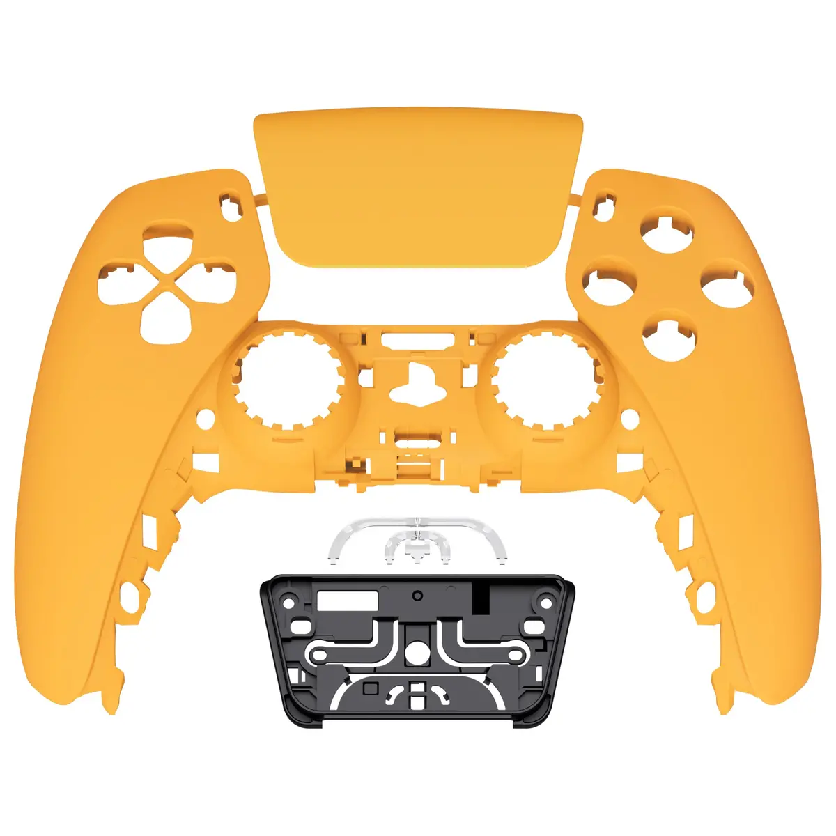 Extremerate Replacement Front Housing Shell With Touchpad Compatible With Ps5 Controller Bdm-010/020/030/040/050 - Caution Yellow 1