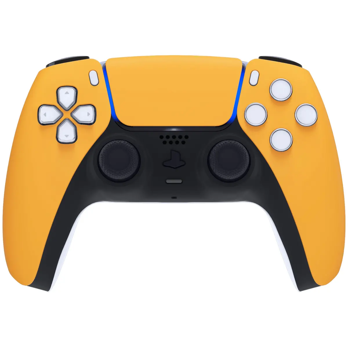 Extremerate Replacement Front Housing Shell With Touchpad Compatible With Ps5 Controller Bdm-010/020/030/040/050 - Caution Yellow 2