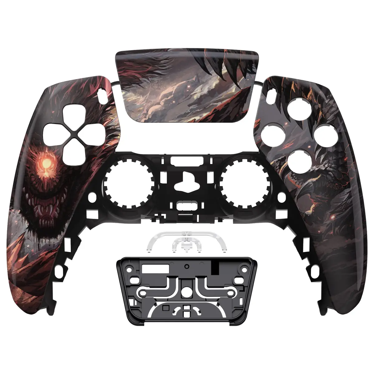 Extremerate Replacement Front Housing Shell With Touchpad Compatible With Ps5 Controller Bdm-010/020/030/040/050 - Cyclops Dragon 1
