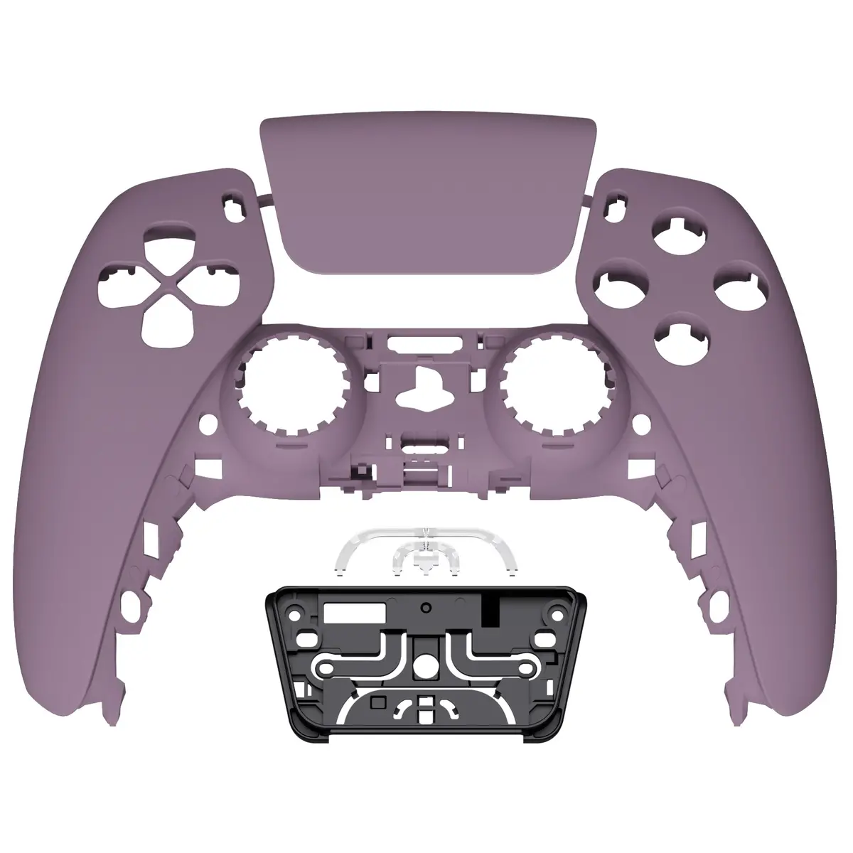 Extremerate Replacement Front Housing Shell With Touchpad Compatible With Ps5 Controller Bdm-010/020/030/040/050 - Dark Grayish Violet 1
