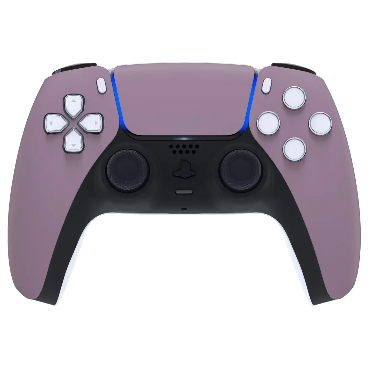Extremerate Replacement Front Housing Shell With Touchpad Compatible With Ps5 Controller Bdm-010/020/030/040/050 - Dark Grayish Violet 2