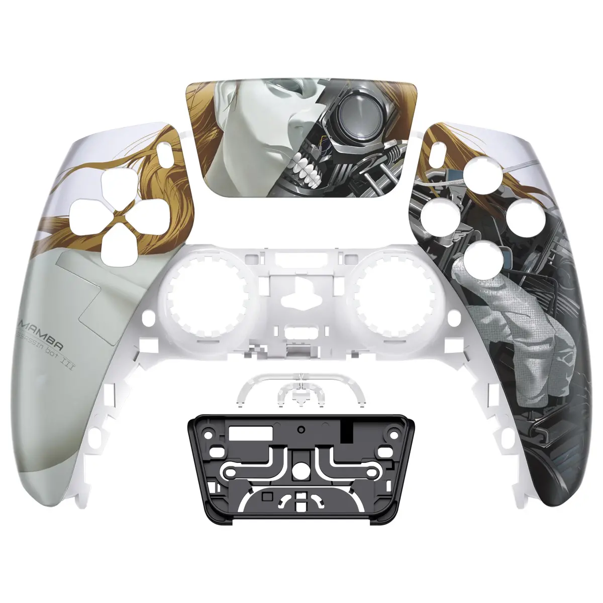 Extremerate Replacement Front Housing Shell With Touchpad Compatible With Ps5 Controller Bdm-010/020/030/040/050 - Mamba Assassin Bot Iii 1