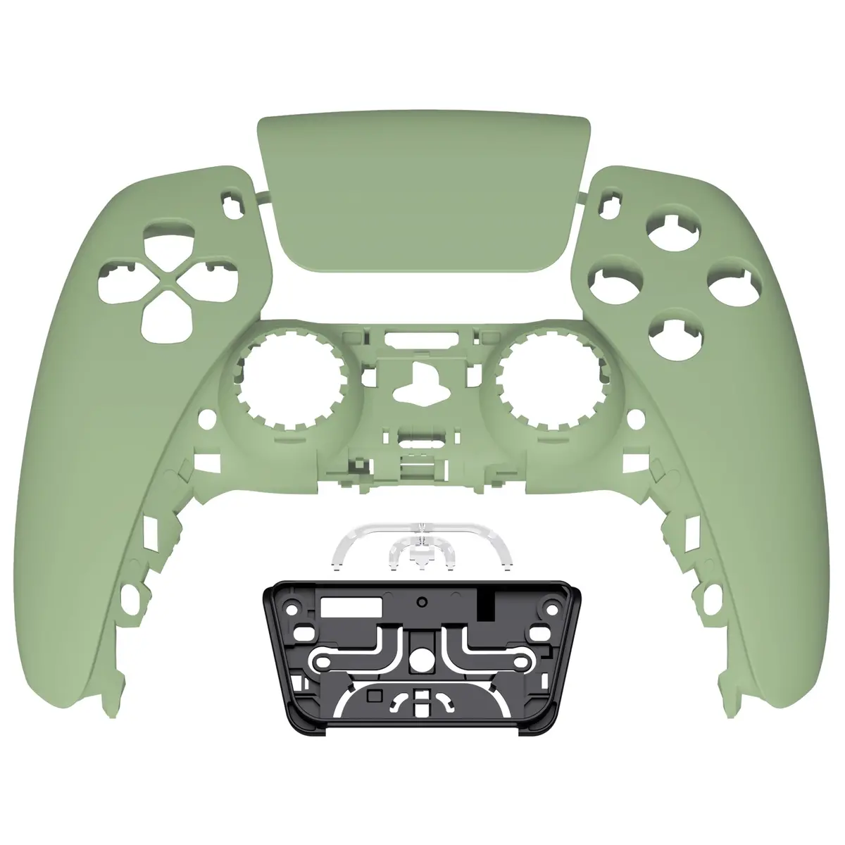 Extremerate Replacement Front Housing Shell With Touchpad Compatible With Ps5 Controller Bdm-010/020/030/040/050 - Matcha Green 1