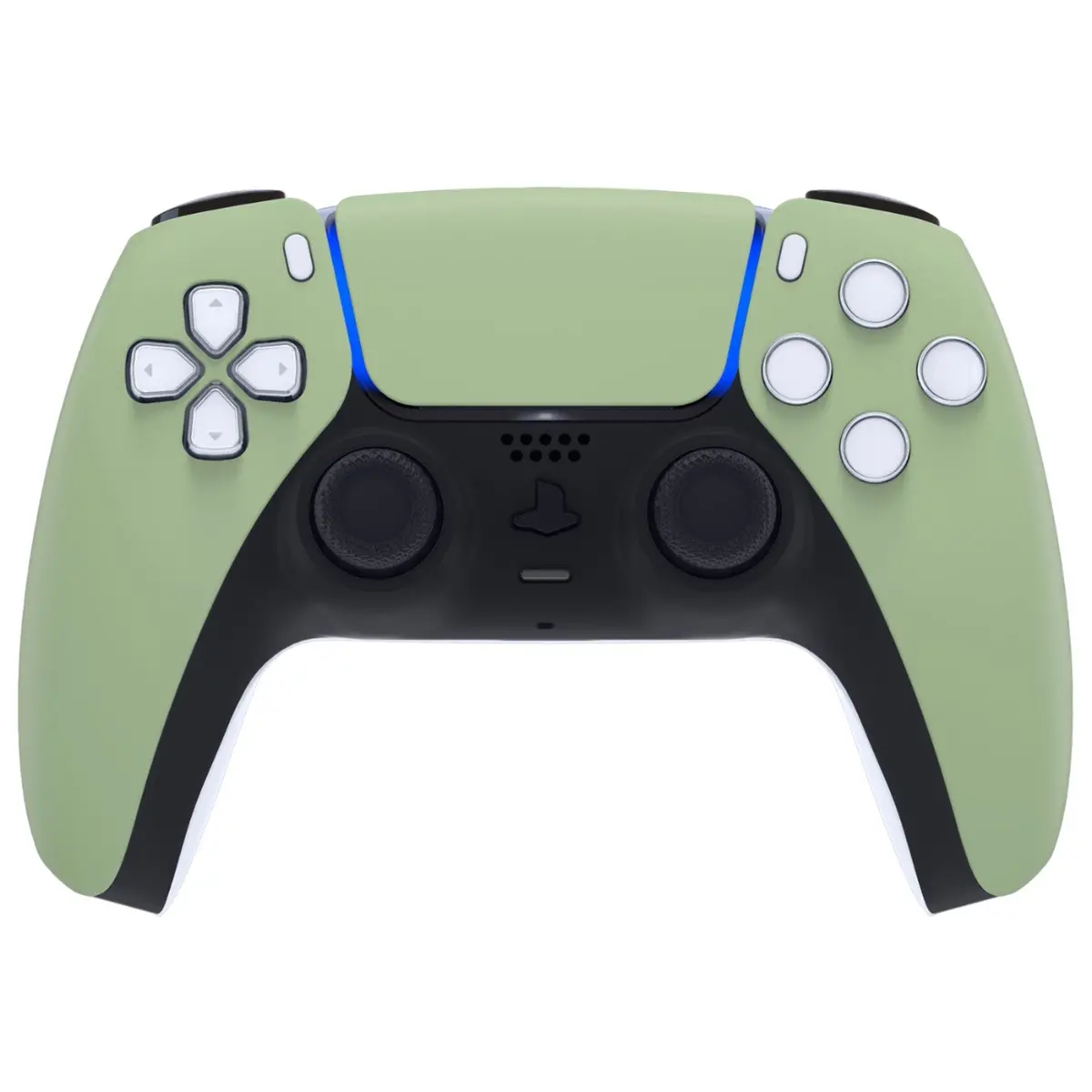 Extremerate Replacement Front Housing Shell With Touchpad Compatible With Ps5 Controller Bdm-010/020/030/040/050 - Matcha Green 2