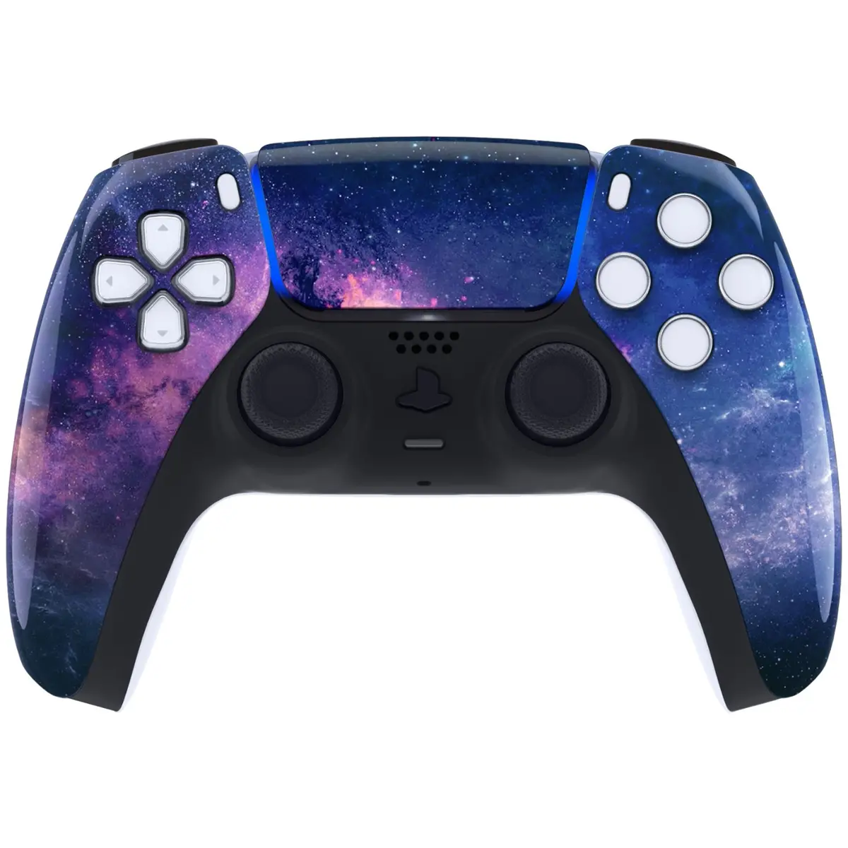 Extremerate Replacement Front Housing Shell With Touchpad Compatible With Ps5 Controller Bdm-010/020/030/040/050 - Nebula Galaxy 2