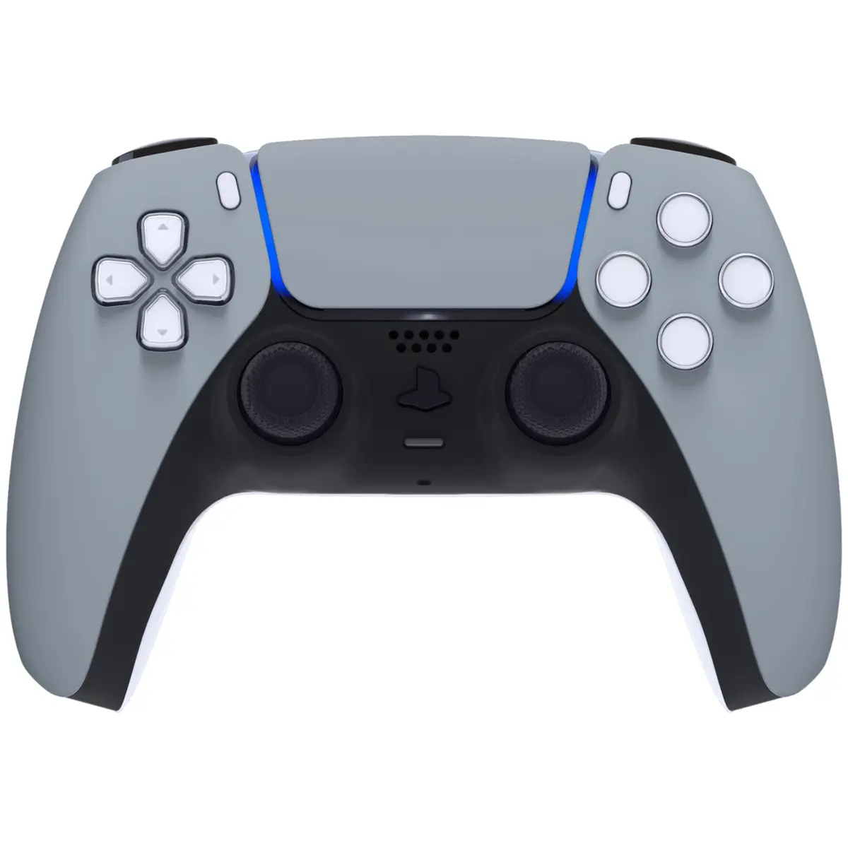Extremerate Replacement Front Housing Shell With Touchpad Compatible With Ps5 Controller Bdm-010/020/030/040/050/060 - New Hope Gray 2