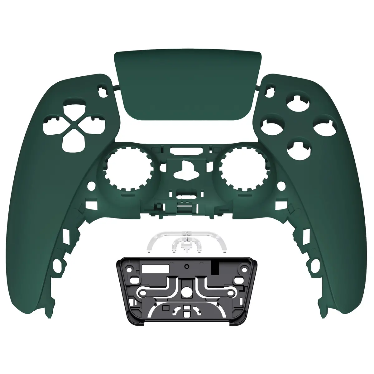 Extremerate Replacement Front Housing Shell With Touchpad Compatible With Ps5 Controller Bdm-010/020/030/040/050/060 - Racing Green 1