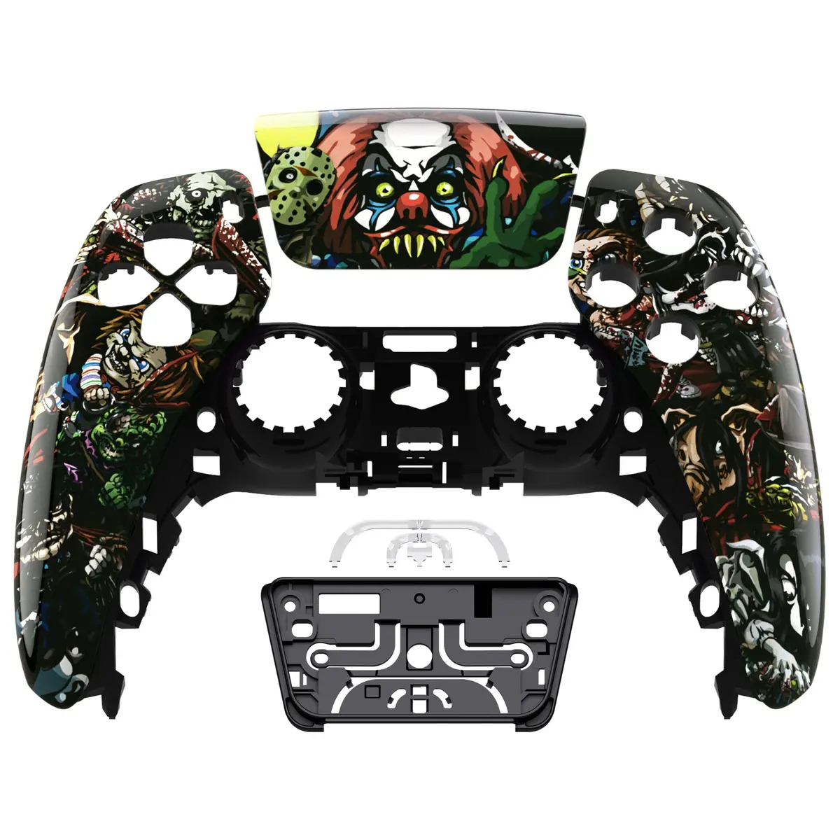 Extremerate Replacement Front Housing Shell With Touchpad Compatible With Ps5 Controller Bdm-010/020/030/040/050 - Scary Party 1