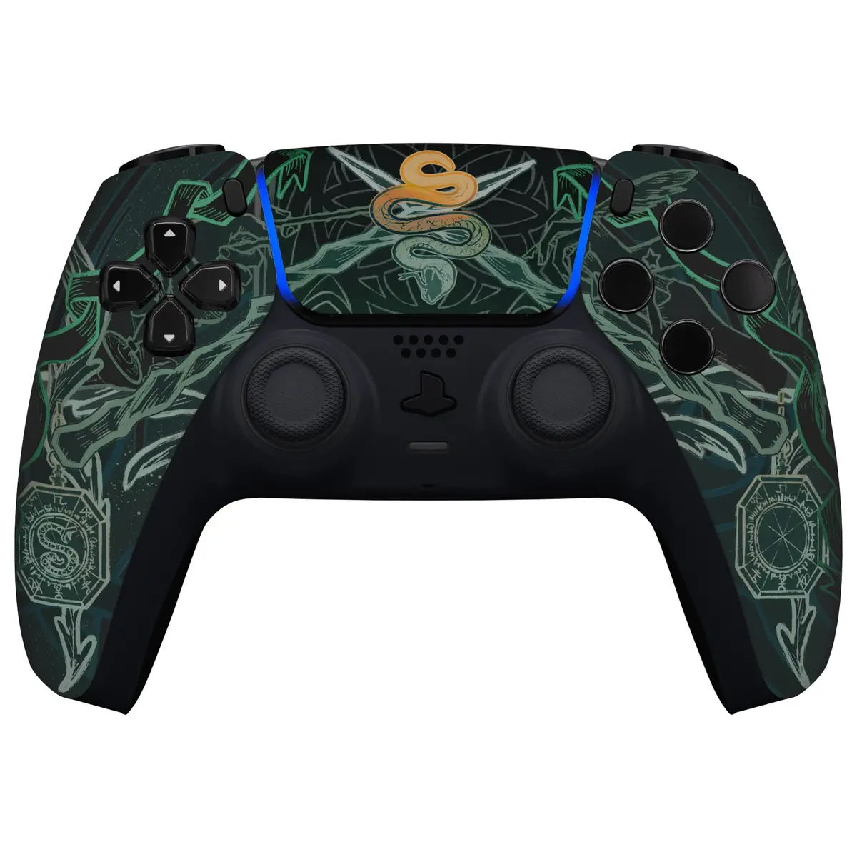 Extremerate Replacement Front Housing Shell With Touchpad Compatible With Ps5 Controller Bdm-010/020/030/040/050 - Serpent Totem 2