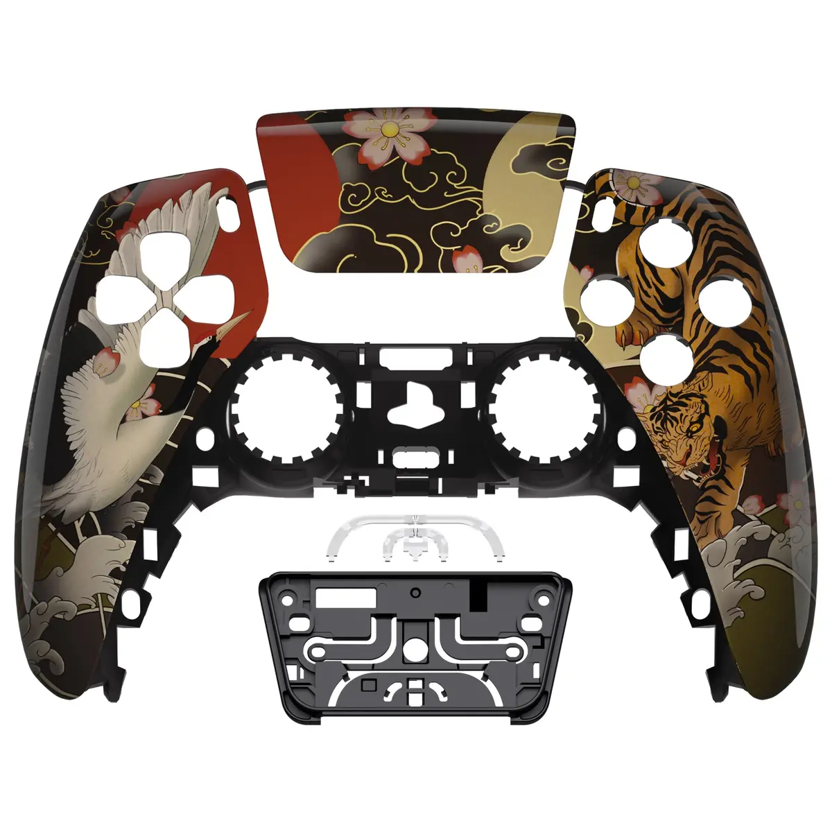 Extremerate Replacement Front Housing Shell With Touchpad Compatible With Ps5 Controller Bdm-010/020/030/040/050 - Tiger & Crane 1