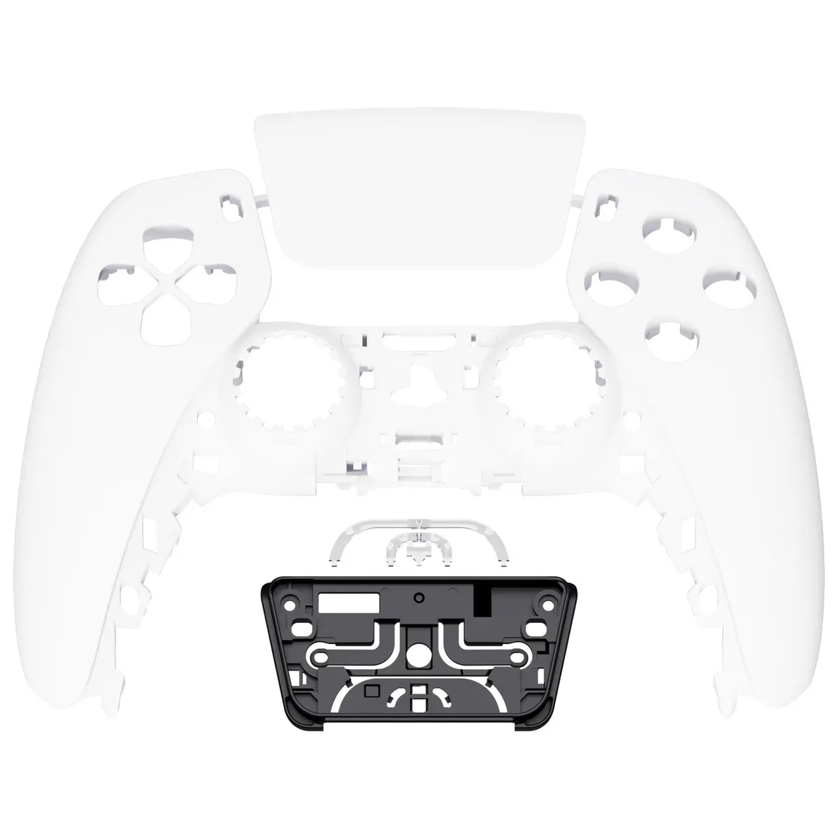 Extremerate Replacement Front Housing Shell With Touchpad Compatible With Ps5 Controller Bdm-010/020/030/040/050/060 - White 1
